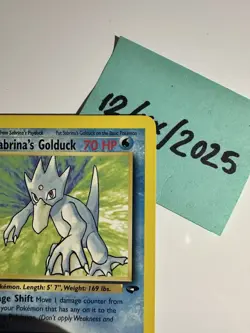 Sabrina's Golduck 30/132, Gym Challenge, Pokemon TCG, Unlimited 2000, WOTC, NM - Image 4