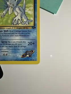 Sabrina's Golduck 30/132, Gym Challenge, Pokemon TCG, Unlimited 2000, WOTC, NM - Image 5
