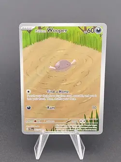 Paldean Wooper 221 /193 Pokemon Scarlet Violet Paldea Evolved Illustration Rare - Image 1