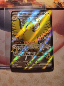 Pokemon TCG Paldean Fates: Pidgeot ex 221/091 Shiny Ultra Rare NM M WOW LOOK - Image 1