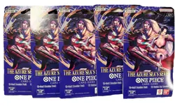One Piece TCG The Azure Sea's Seven (5) Sleeved Booster Packs - IN HAND! 810158836419 - Image 1