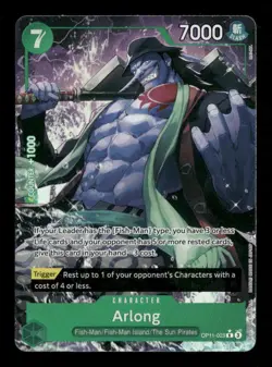 Arlong OP11-023 One Piece A Fist of Divine Speed R NM English Alternate Art - Image 1