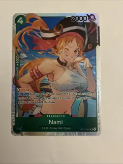 Nami Super Rare (SR) OP14-031 The Azure Sea's Seven English Foil - Image 1