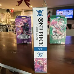 ONE PIECE TCG Donquixote Doflamingo Blue STARTER DECK ST17 1 Pack of PRB-01 NEW - Image 2