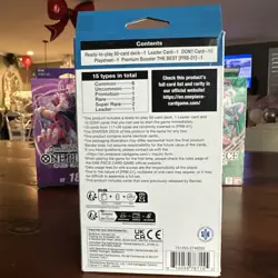 ONE PIECE TCG Donquixote Doflamingo Blue STARTER DECK ST17 1 Pack of PRB-01 NEW - Image 3