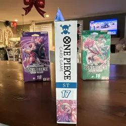ONE PIECE TCG Donquixote Doflamingo Blue STARTER DECK ST17 1 Pack of PRB-01 NEW - Image 4