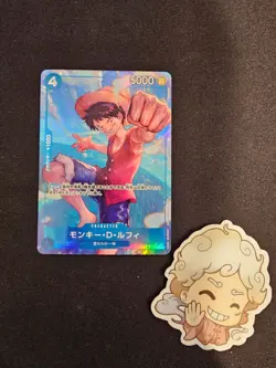 P-055 Monkey D Luffy ALT ART Foil - One Piece TCG - PRB-01 Japanese - Image 1