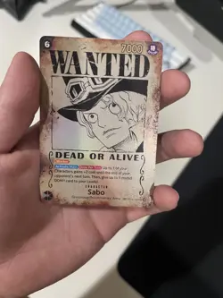 One Piece Sabo Wanted Poster OP13-120 Carrying On His Will Foil - Image 1