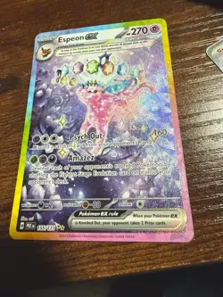 Pokemon TCG Espeon EX Prismatic Evolutions Holo Card 155/131 Near Mint Condition - Image 1