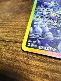Pokemon TCG Espeon EX Prismatic Evolutions Holo Card 155/131 Near Mint Condition - Image 5