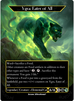 Ygra, Eater of All - Full Art Altered Art Custom Proxy Cards - Image 1