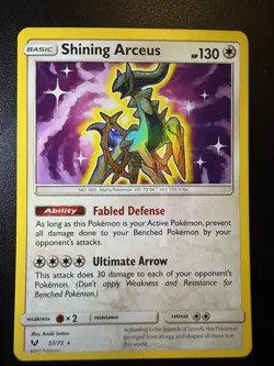 Pokemon TCG Card Shining Arceus 57/73 Shining Legends NM - Image 1