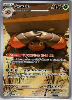 Crustle 186/182 SV10: Destined Rivals - Pokemon Card - NM - Image 1