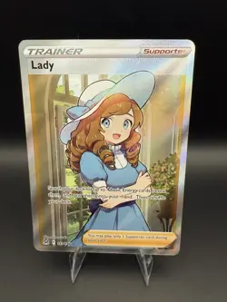 Pokemon TCG Lady Trainer Full Art Ultra Rare Card 193/196 Swsh11 Lost Origin - Image 1