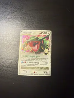 Rayquaza C LV.X DP47 Diamond & Pearl Black Star Promo Holo Pokemon Card DMG - Image 1