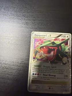 Rayquaza C LV.X DP47 Diamond & Pearl Black Star Promo Holo Pokemon Card DMG - Image 5