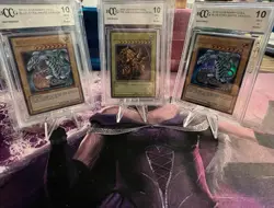 Yu-Gi-Oh! 2010 Legendary Collection Konami BCCG 10 3 Cards Blue-Eyes Ra - Image 1