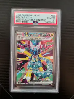 Pokemon TCG Dragapult EX Prismatic Evolutions Card 165/131 PSA 10 - Image 1
