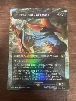 The Destined Black Mage (Borderless) Commander: Final Fantasy - Image 1