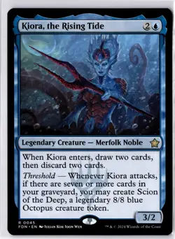 Kiora, the Rising Tide Foundations Regular NM R 0045 - Image 1