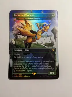 Paradise Chocobo - Birds of Paradise (Borderless) MtG Final Fantasy Foil 483 - Image 1