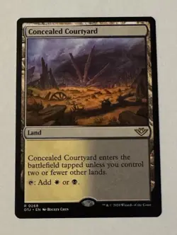 MTG Concealed Courtyard - Outlaws of Thunder Junction NM - Image 1
