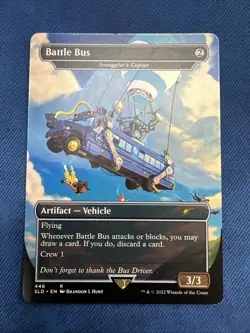 Battle Bus - Smuggler's Copter - Secret Lair Drop Fortnite - Regular - MTG - NM - Image 1