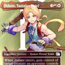 Zidane, Tantalus Thief (Borderless) - SURGE FOIL - MTG - FIN - 0550 - U ~ NM - Image 1