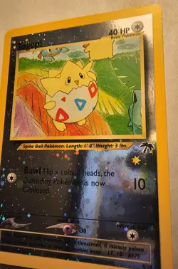 Pokemon Togepi 04/18 Southern Islands Reverse Holo Promo Basic Card 2001 - Image 2