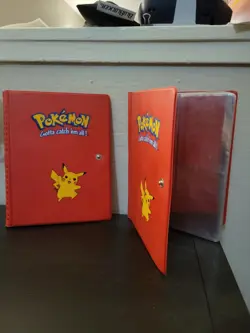 Vintage Pokemon Lot, Team Rocket Lunch Box, 1990s pokemon binders, PEZ, etc. - Image 2