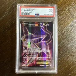 2016 POKEMON XY BREAKPOINT #117 FULL ART/ESPEON EX PSA 9 - Image 1