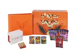 Pokemon TCG S-Chinese 2024 Eevee GX Gift Box Flareon Box Exclusive New Sealed! - Image 1