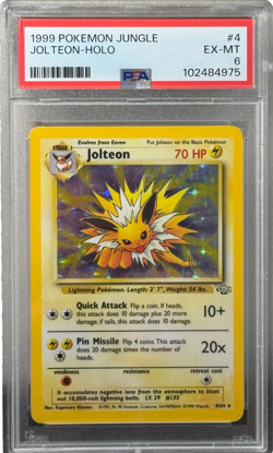 Jolteon #4 Holo Rare PSA 6 NM MINT 1999 Pokemon Jungle Unlimited /64 - Image 1