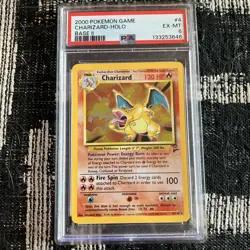 2000 POKEMON GAME BASE II #4 CHARIZARD-HOLO PSA 6 - Image 1