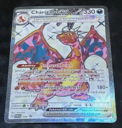 2022 Pokemon Scarlet & Violet Charizard EX #56 Full Art Black Star Promo - Image 1
