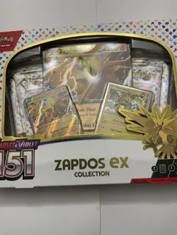 Pokemon TCG Scarlet and Violet 151 Zapdos EX Collection Box Sealed - Image 1
