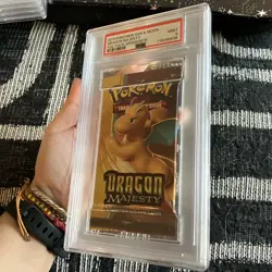PSA 9 2018 DRAGON MAJESTY FOIL PACK POKEMON SUN & MOON DRAGONITE PACK ART - Image 4