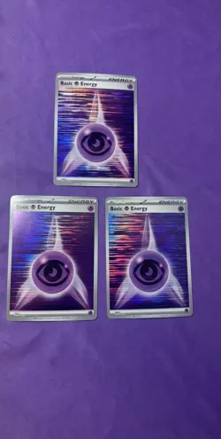 Pokemon TCG: Lot of [3] - Horizontal Holo Psychic Energy - Image 1