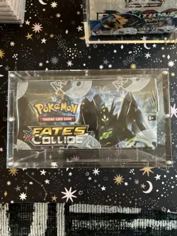 Pokemon 2016 XY Fates Collide Booster Box Sealed w/ Acrylic Case - Image 2
