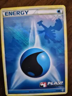 2011 Pokemon Call of Legends Lugia Water Energy #90/95 Play! Pokemon Promo - Image 1