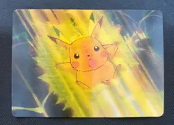 2000 Pokemon Pioneer Lenticular - Pikachu Water Blast - PIKA-0018D - Creased - Image 1