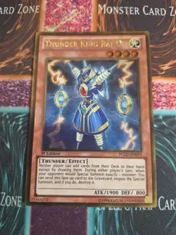 Yu-Gi-Oh! Thunder King Rai-Oh PGLD-EN075 Gold Rare 1st Edition Near Mint - Image 1