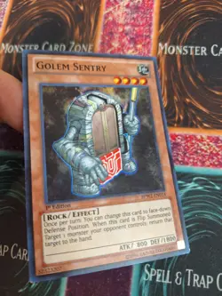 Yugioh Golem Sentry BPW2-EN014 Super Rare 1st Edition Near Mint - Image 2