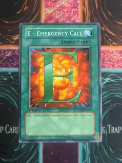 Yu-Gi-Oh! E - Emergency Call DP03-EN017 1st Edition Common NM - Image 1