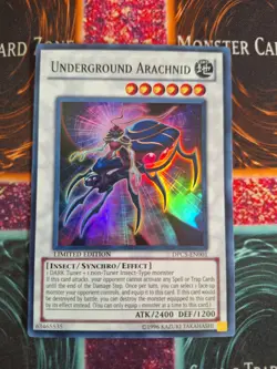 Yu-Gi-Oh! Underground Arachnid DPC5-EN001 Limited Super Rare NM/LP - Image 1