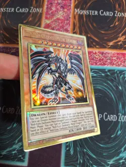 Yu-Gi-Oh! Red-Eyes Darkness Metal Dragon MGED-EN009 Premium Gold 1st Ed NM b2/ - Image 2
