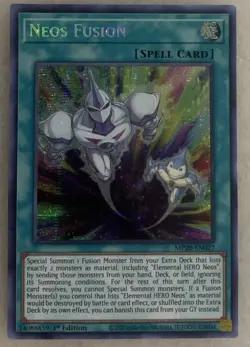 Yu-Gi-Oh Neos Fusion MP20-EN027 Prismatic Secret Rare 1st Edition LP - Image 1