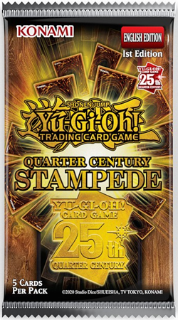 2025 Yugioh Quarter Century Stampede 1st Edition Booster Pack [1-Pack] - Image 1