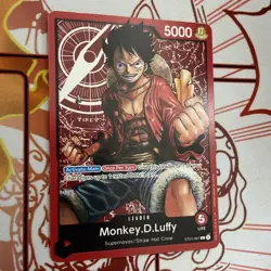 One Piece English Monkey.D.Luffy ST01-001 Leader - NM - Free Shipping - Image 2