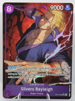 Silvers Rayleigh (Alt Art) OP13-066 SR Parallel Carrying on His Will ONE PIECE - Image 1